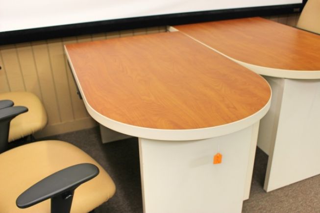 small peninsula desk