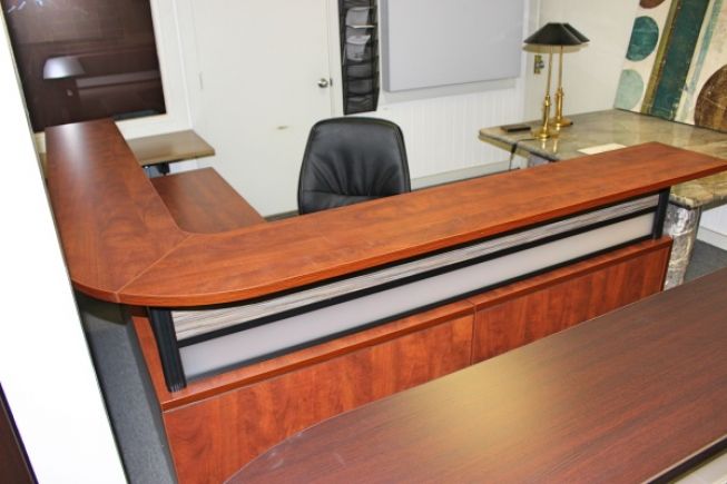 L Shaped Receptionist Desk Used Reception Desks A Affordable