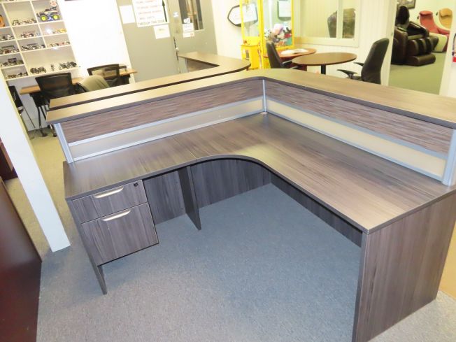 Reception Desks Grey Laminate Deer Park Tx Reception Desks A